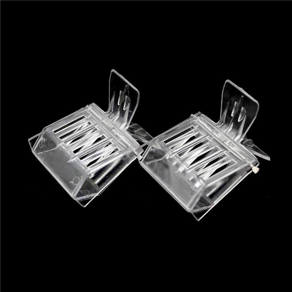 2Pcs Bee Tools Queen Cage Colorless Plastic Clip Bee Clip Beekeeping Equi.l8