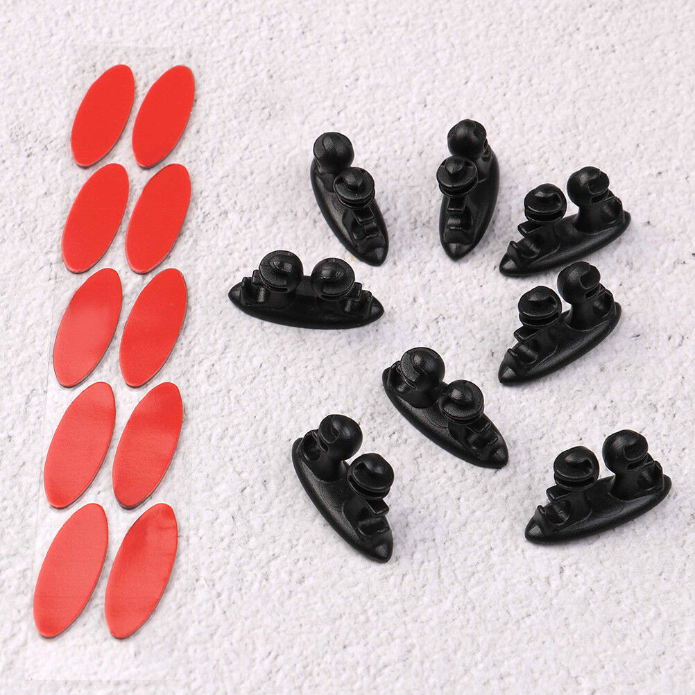 8 X Car wire cord clip cable holder tie fixer organizer drop adhesive c C.l8