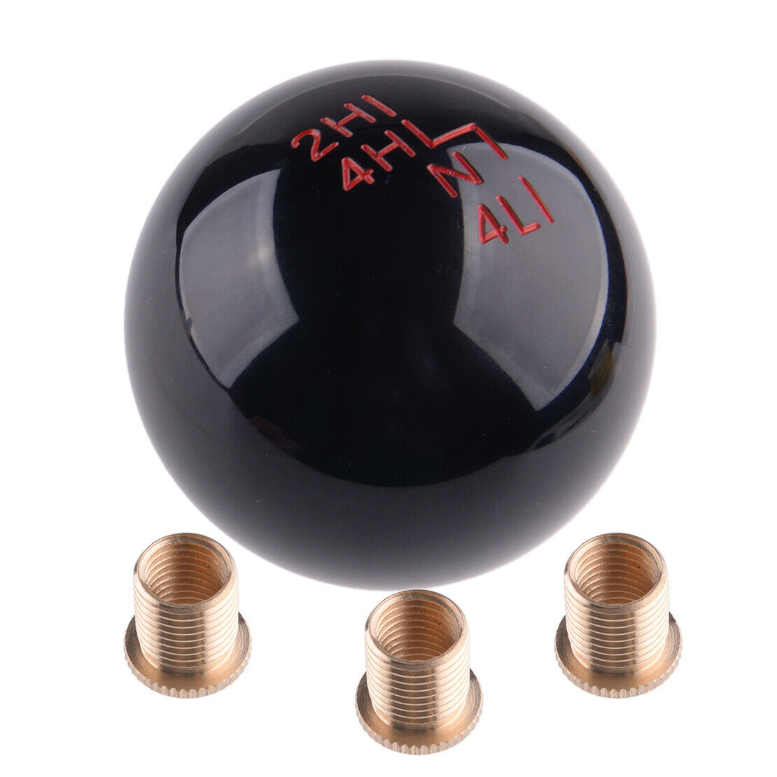 Black Ball Gear Shifter Shift Knob with Adapter Fits For Jeep Wrangler YJ TJ JK
