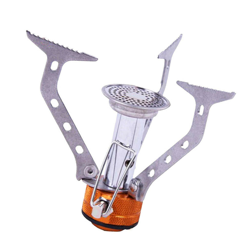 Outdoor Backpacking Canister Travel Camping Stove Burner Folding Bracket