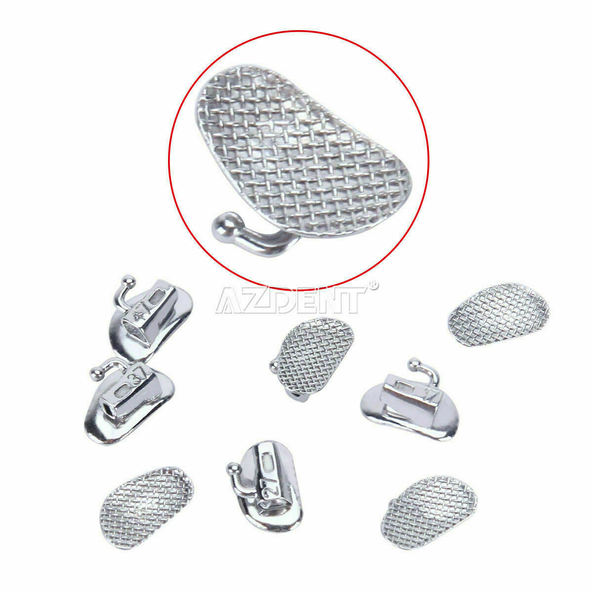 3Packs Orthodontic Bonding Buccal Tube N-Conv Roth 0.018 2nd Molar AZDENT Dental