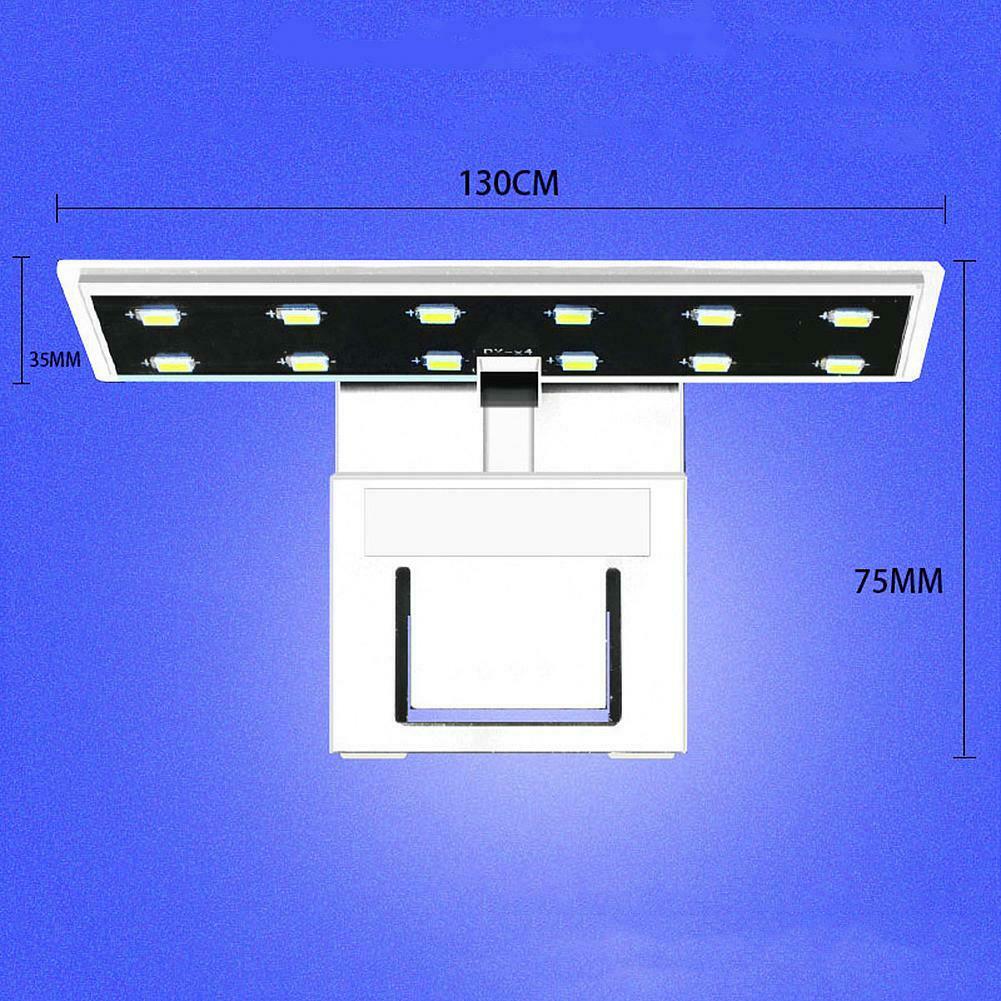 Plants Grow Clip-on LED Aquarium Light with EU Plug for Coral Reef Cabin Glass