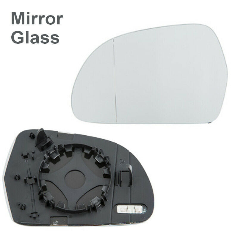 White Driver Left Side View Mirror Glass Heated For Audi Q3 2012-2017