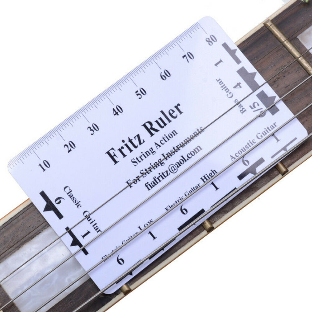 1PC Guitar String Action Gauge String Pitch Ruler Guitar Bass Measuring To.l8
