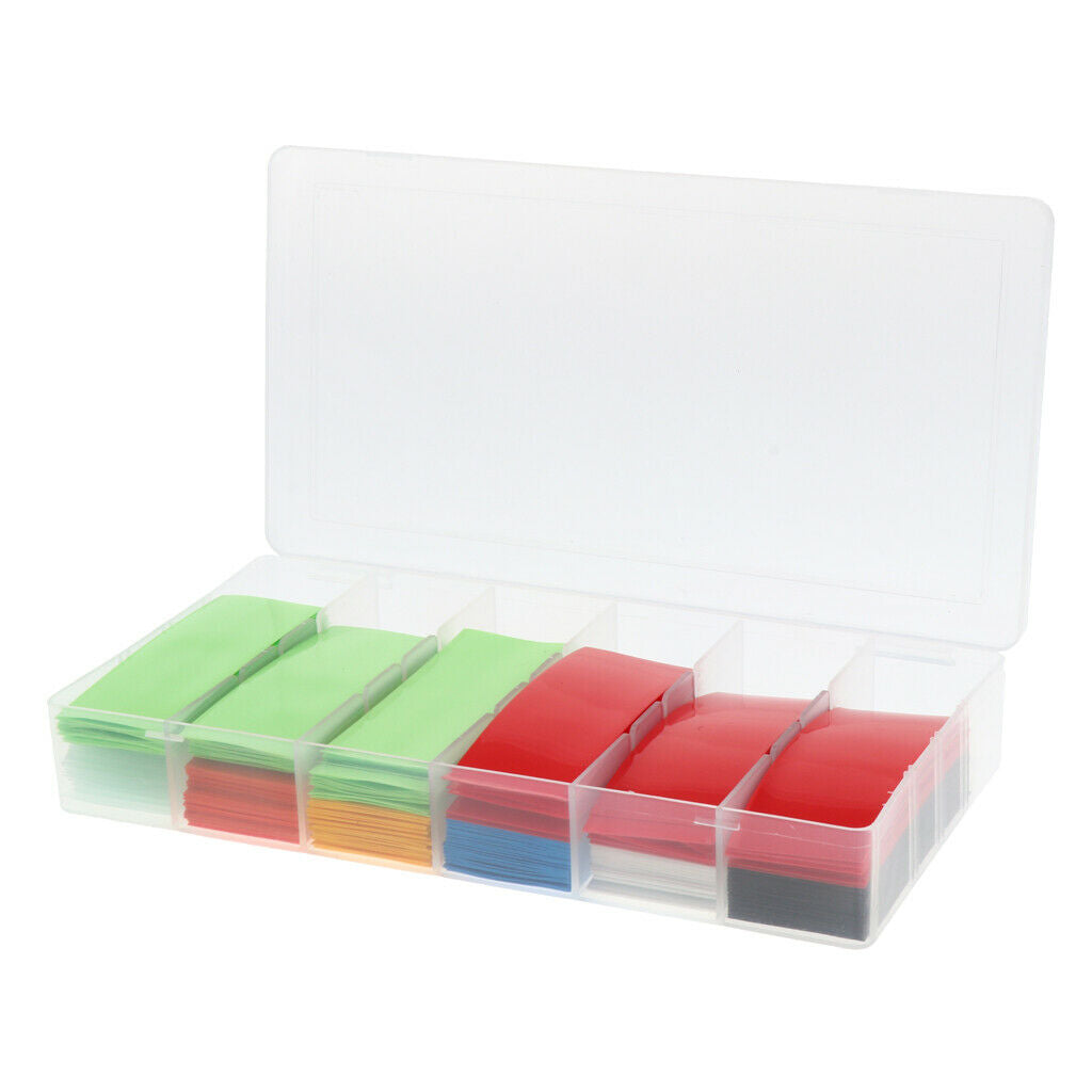 280pcs Flat PVC Heat Shrink Film Tubing Tube Wrap For 18650 18500 Battery