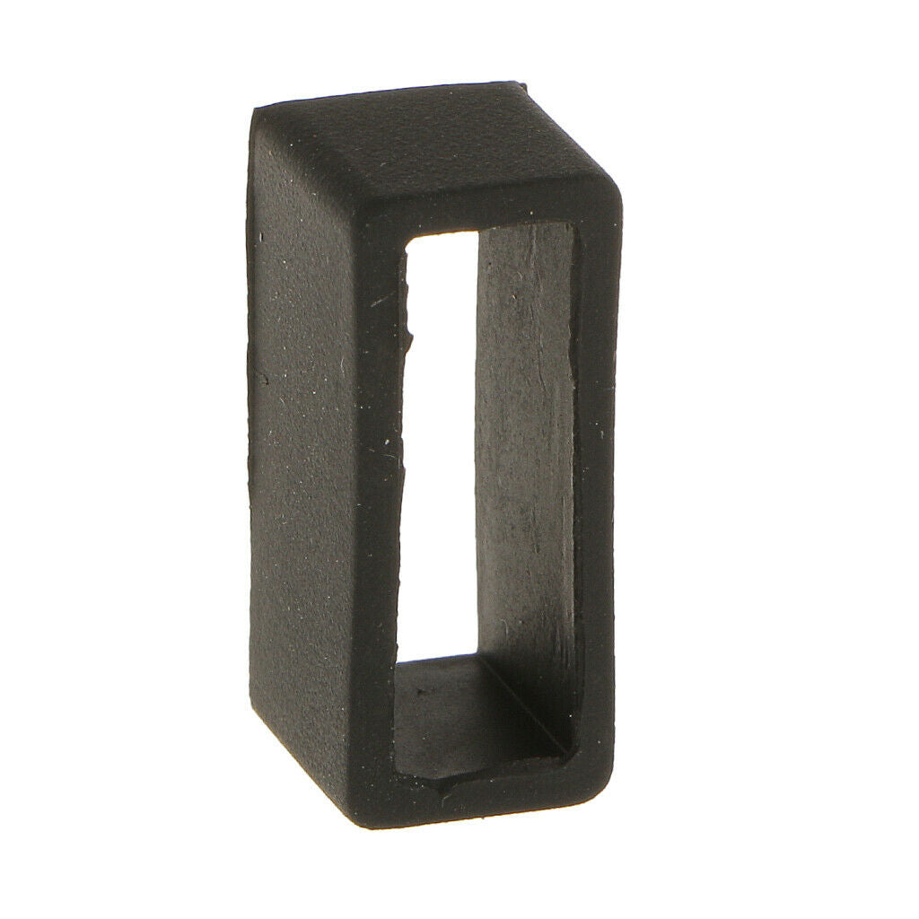 2x 10Pcs Black Rubber Replacement Keeper Loops Watch Band Strap End Holder 20mm