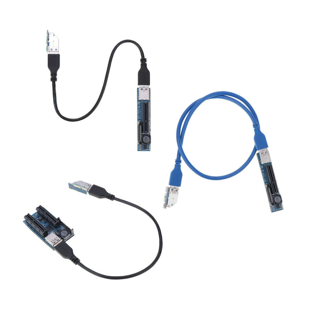 USB 3.0 PCI PCI-E  X1 to X4 Extender Riser Card Adapter