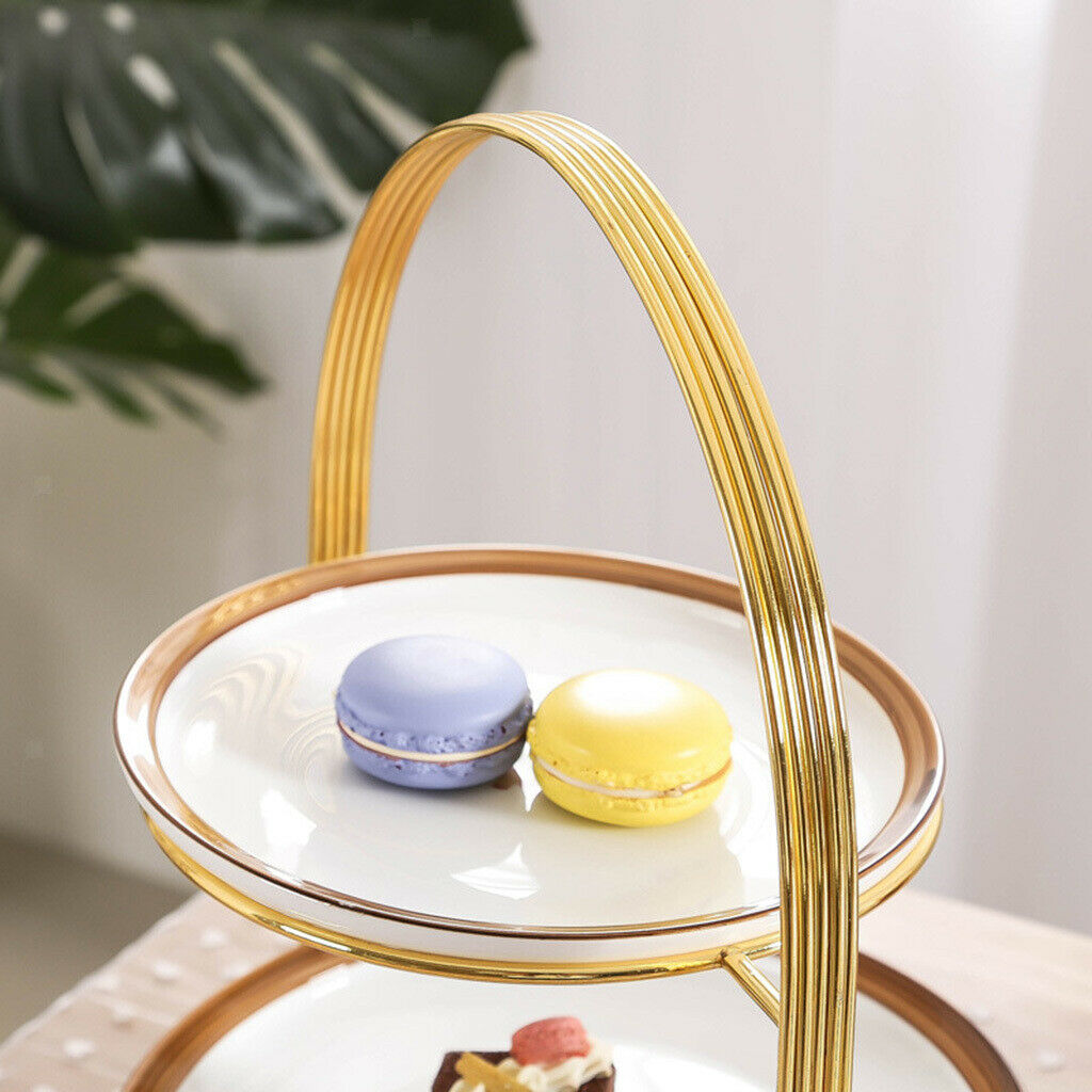 Fruit Plate Rack 2 Layer Pastry Fruit Perfume No Plates Dresser Decor Gift