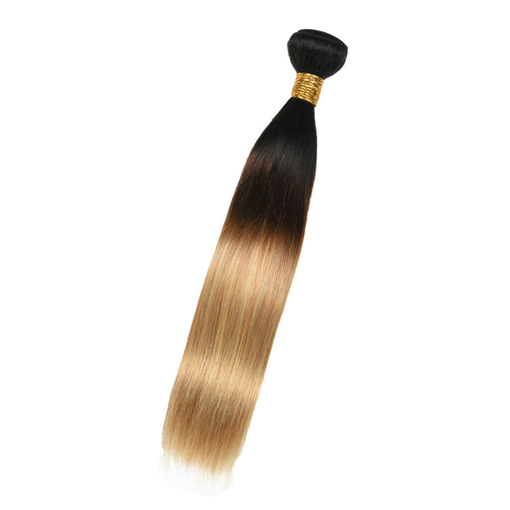 100% Virgin Brazilian Ombre Straight Hair Human Hair Extension Weave 1Bundle