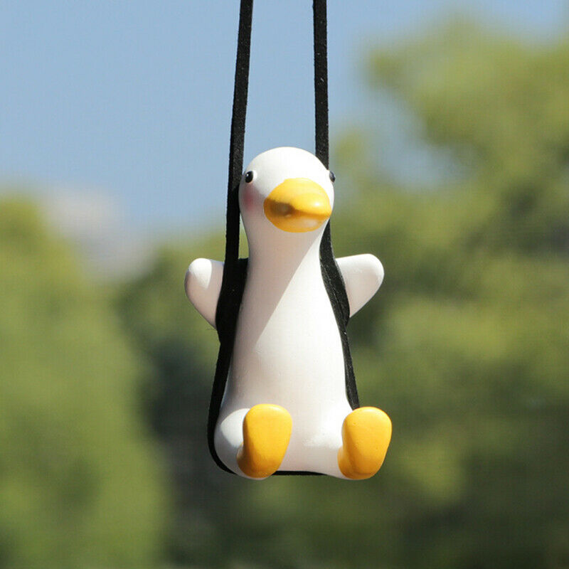 Cute Little Duck Car Decoration Little Duck Pendant For Car Interior Accessor KX