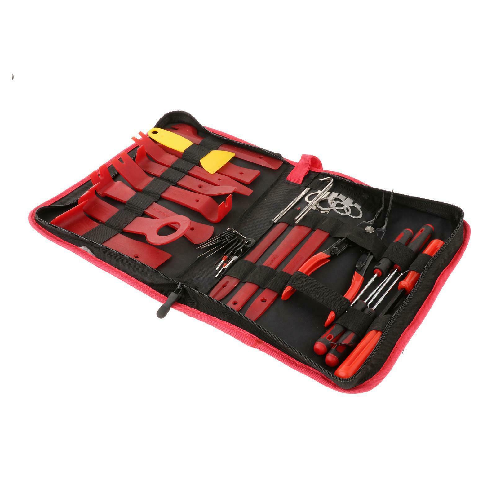 38 Pieces Portable Car Panel Removal Pry Tools Set w/Storage Bag Premium