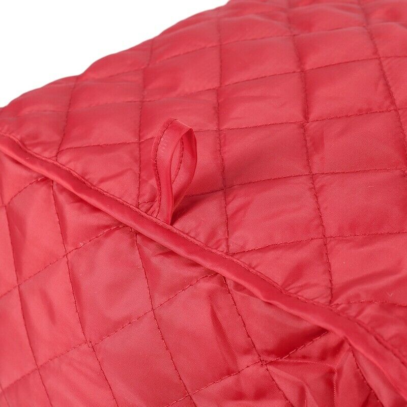 Polyester Quilted Four Slice Toaster Appliance Dust-Proof Cover (Red) O2W4W4