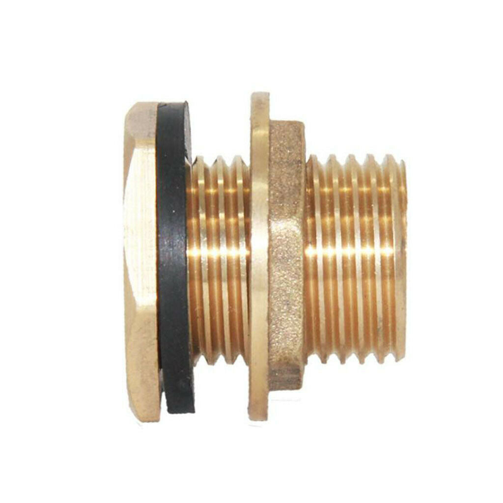 2Pcs DN15 Brass Water Tank Hose Connector Faucet Fittings Pipe Fittings