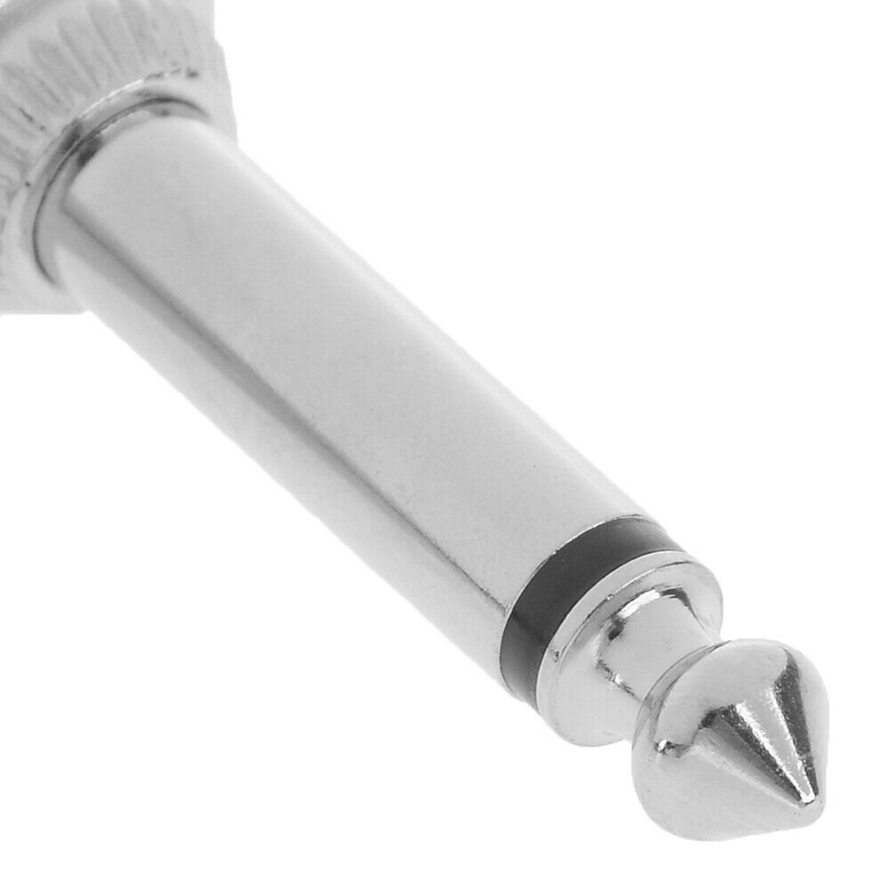 1/4 Inch 6.35mm Jack Right Angle Male Mono Plug L-shape Connector Guitar .l8