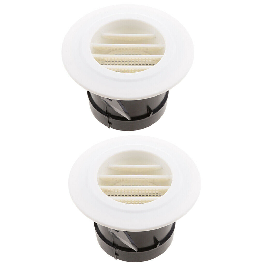 2 PCS RV Trailer Interior Side Roof Air Exhaust Vent Ventilation Outlet  8cm