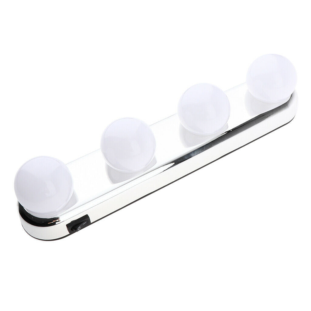 Hollywood Style Makeup Mirror Lights 4 Pcs LED Vanity Lights Kit For Beauty