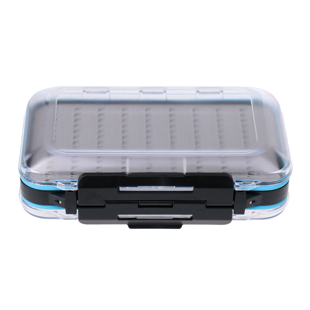 High-capacity Two Sided Fly Fishing Case Hook Bait Storage Transparent