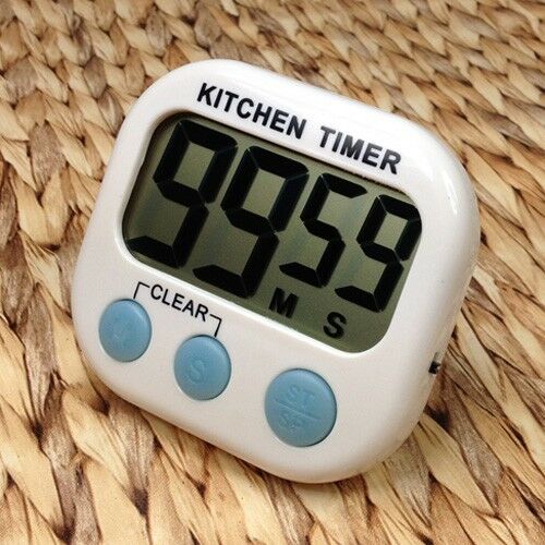 Large Magnetic Kitchen Cooking LCD Digital Timer Countdown Up Clock Loud Alarm