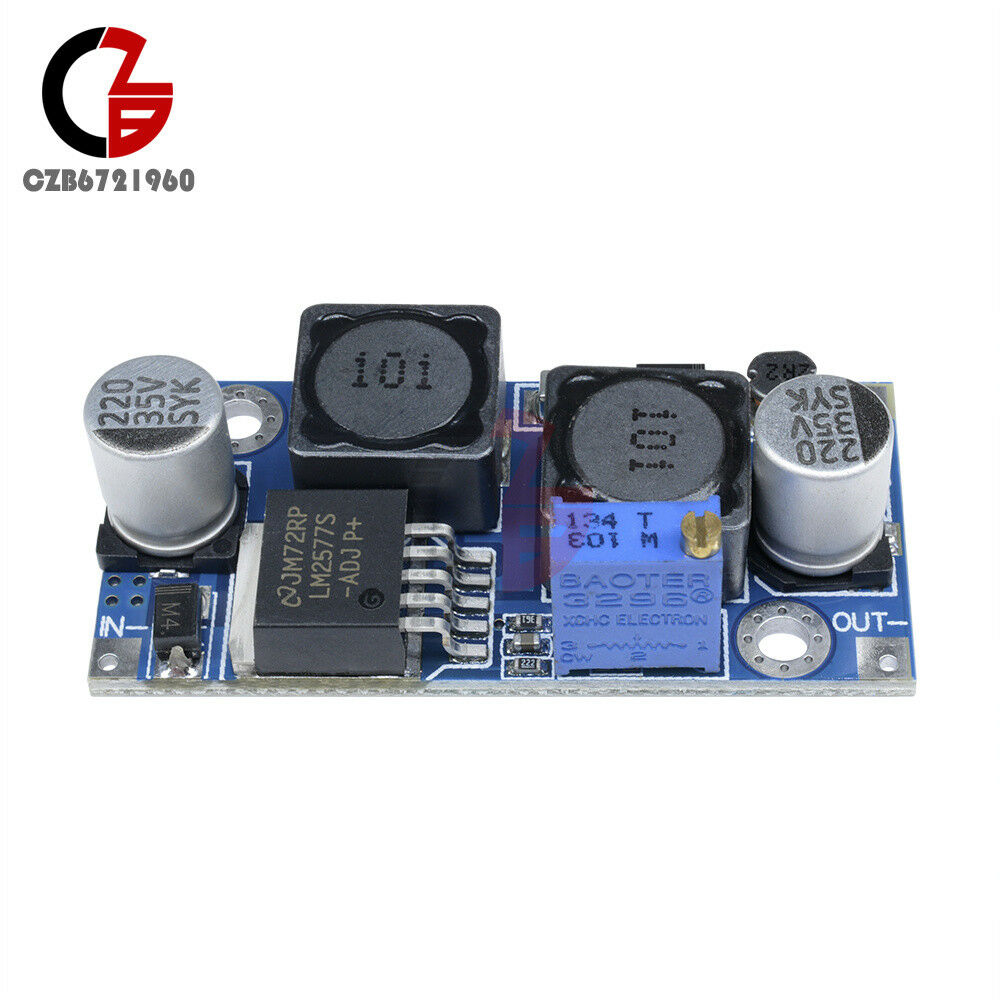 2PCS DC-DC Auto Boost Buck step Up down Converter Module Solar Voltage LM2577