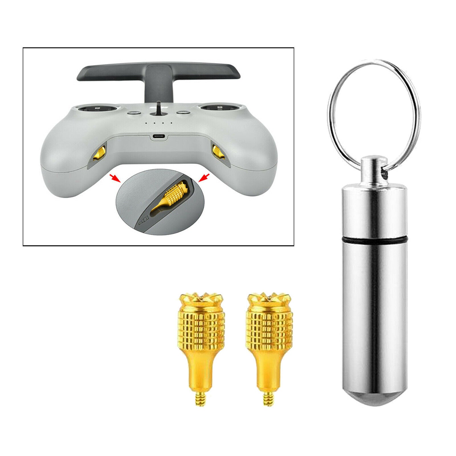 Aluminum Alloy Remote Control Stick Thumb Rocker with Holster