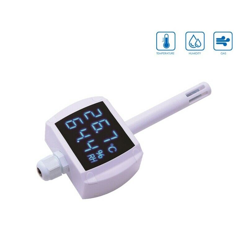 4X(Wall-Mounted Temperature and Humidity Transmitter Duct Sensor A8D9)