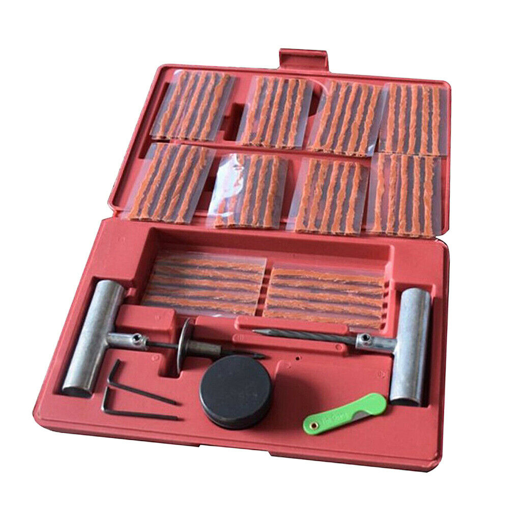 Pack of 57 Car DIY Flat Tubeless Tyre Repair Kit Set Universal Fix Punctures
