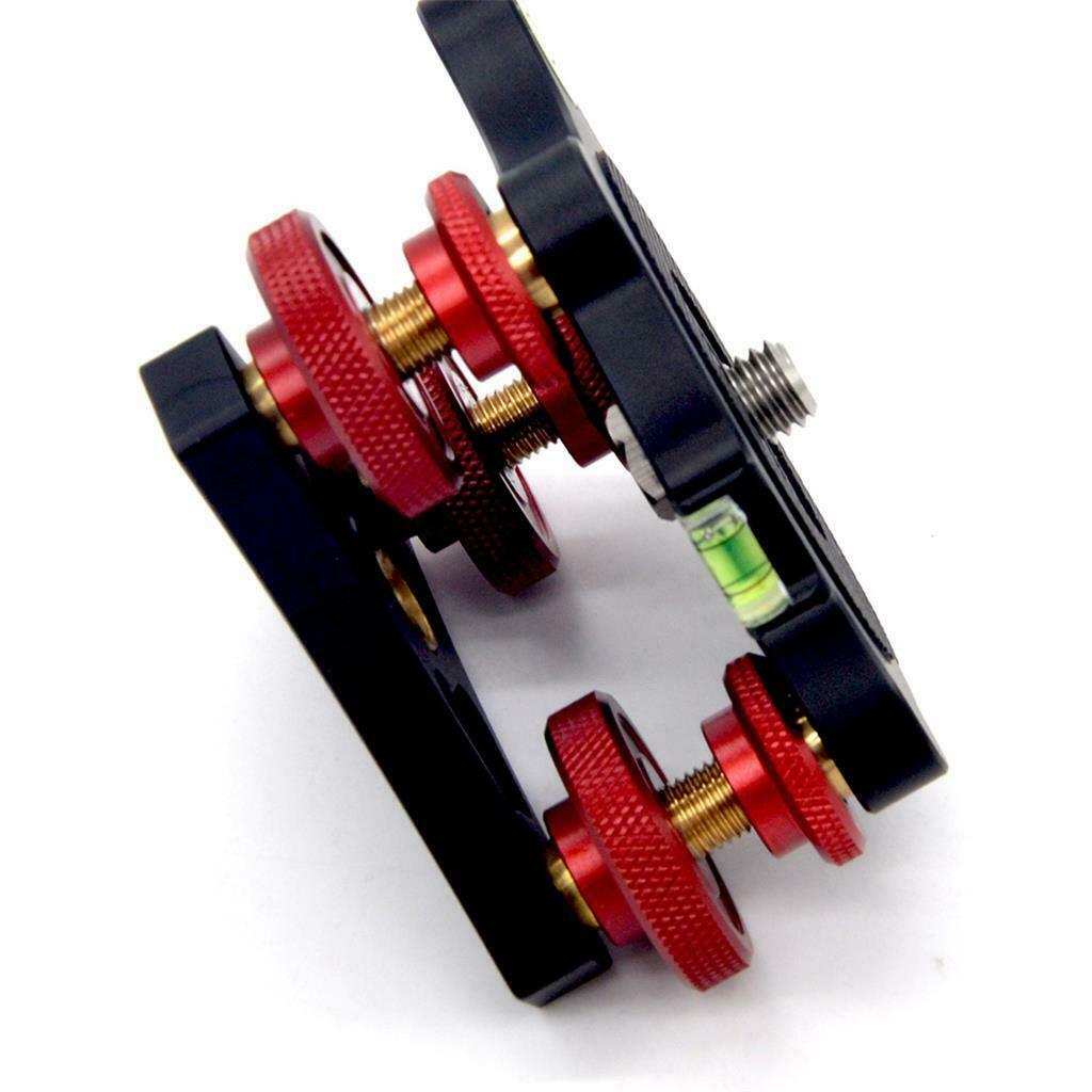 Per leveling base camera tripod head with 3/8
