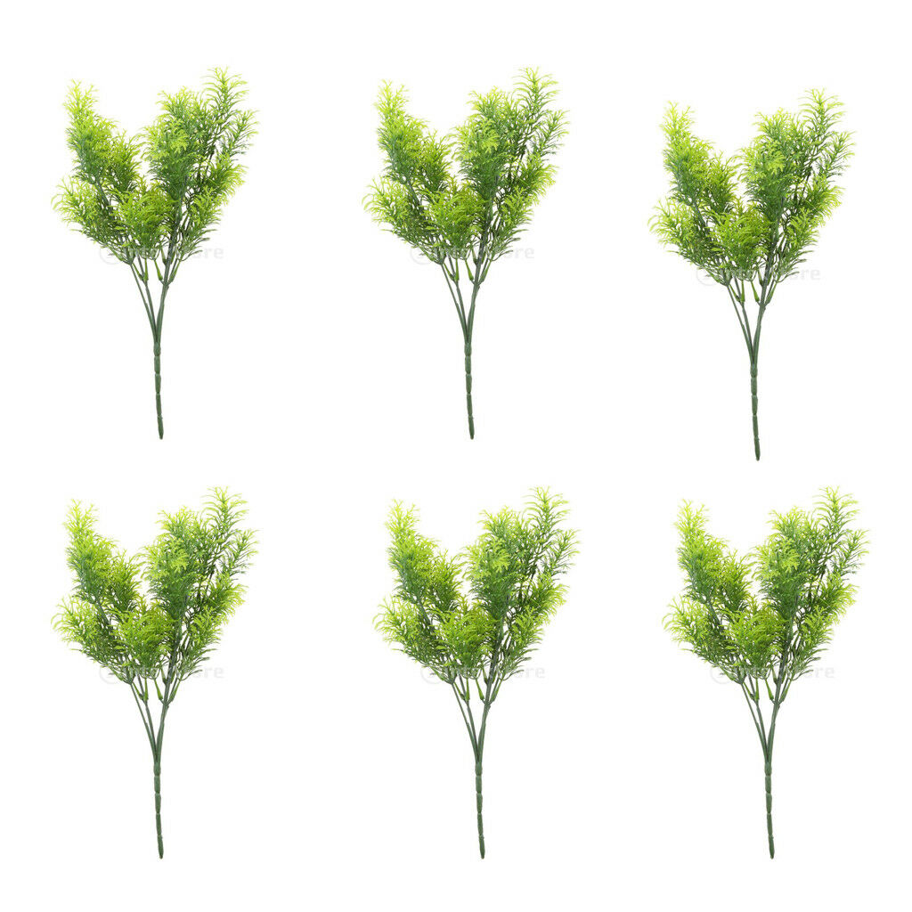6x Artificial 30cm Plastic Cedar Tree Indoor Decorative Outdoor Realistic