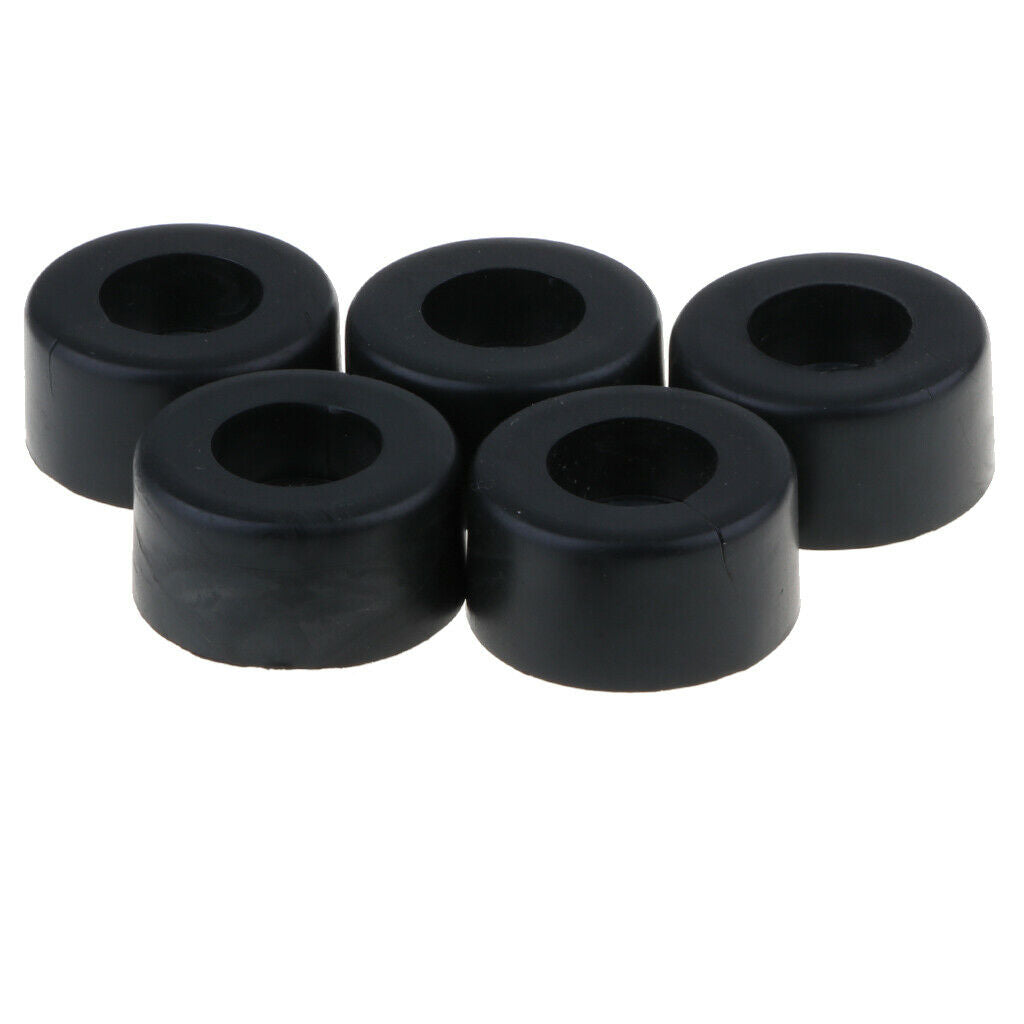 5 Pack 38x19mm Furniture Cabinet Round Rubber Case Feet Anti-Slip Circular