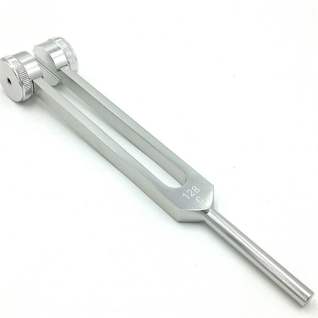 Durable 128Hz Aluminum Alloy Tuning Fork w/ Mallet for Meditation Prayer