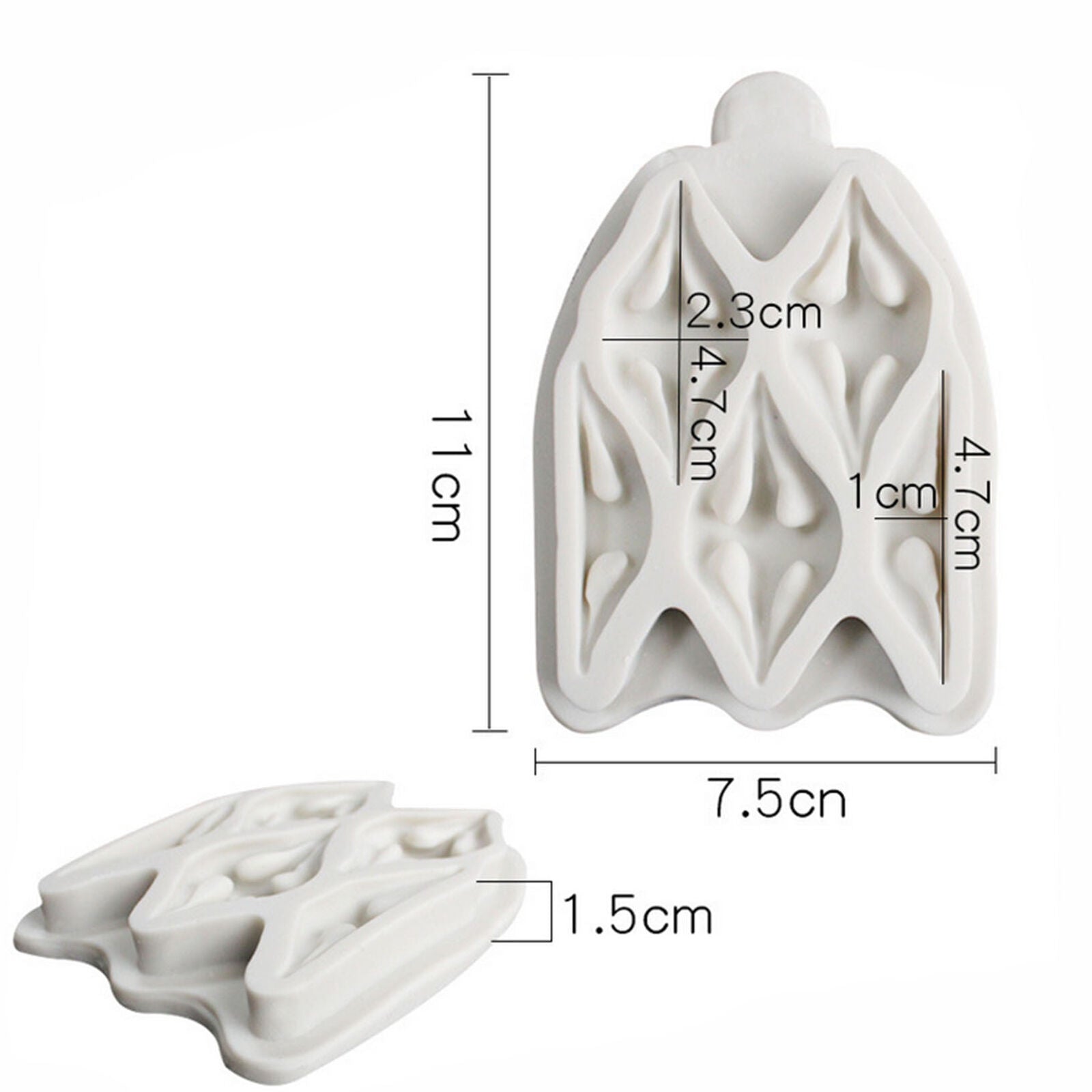 Baking Tool Side Decor Mould Damask Lace Flower Border Fondant Cake Stencil