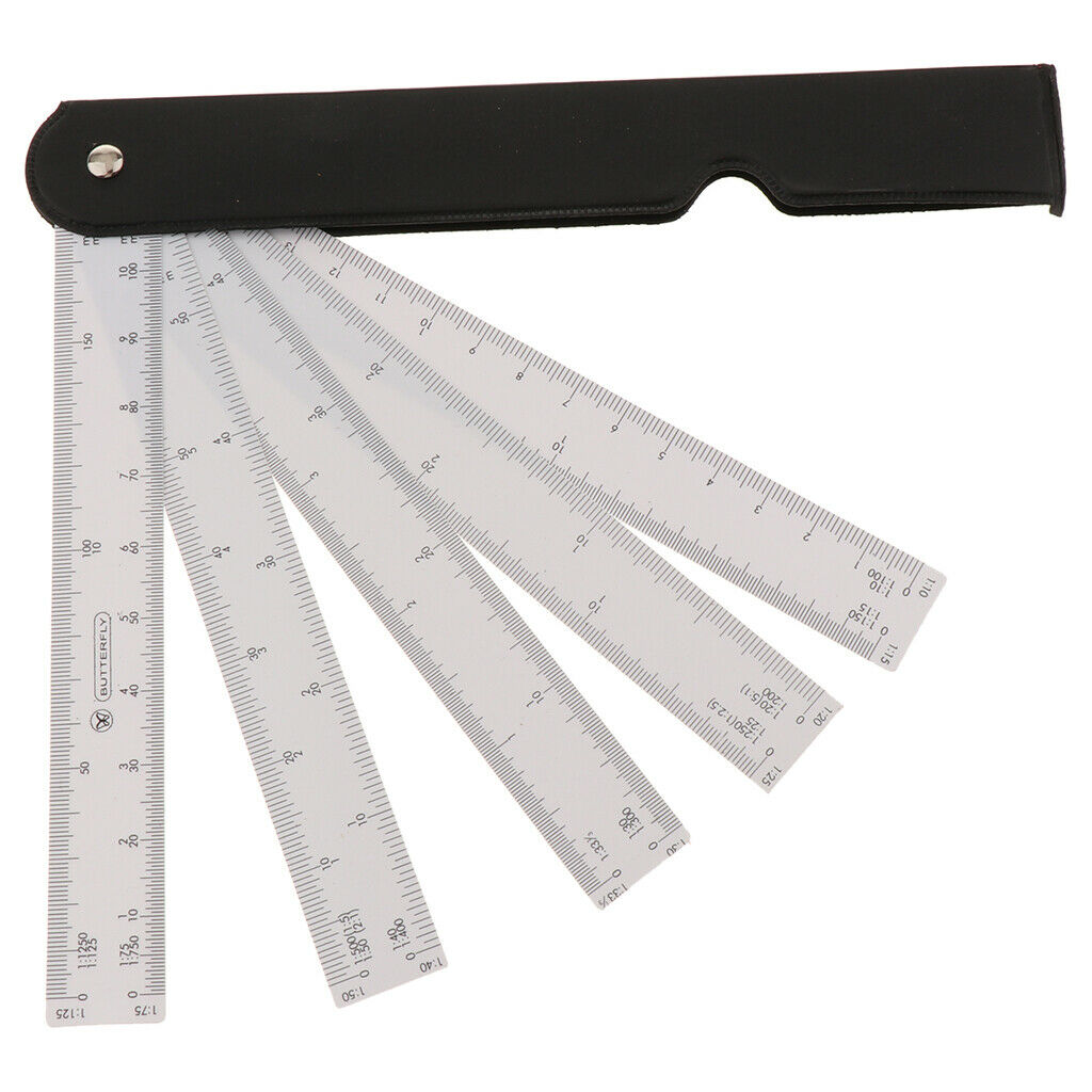 Architect Engineering Sector Scale Ruler 12 Scales Multi Ratio Ruler Measure