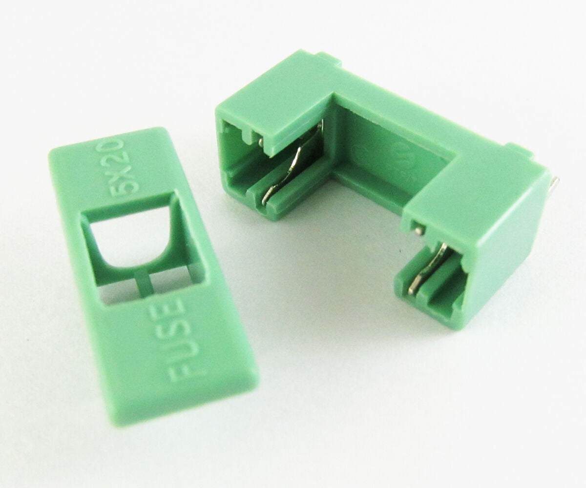10pcs Green Color DIP Fuse Holder PTF-7 DIP 6.3A 250V for 5x20mm Fuses