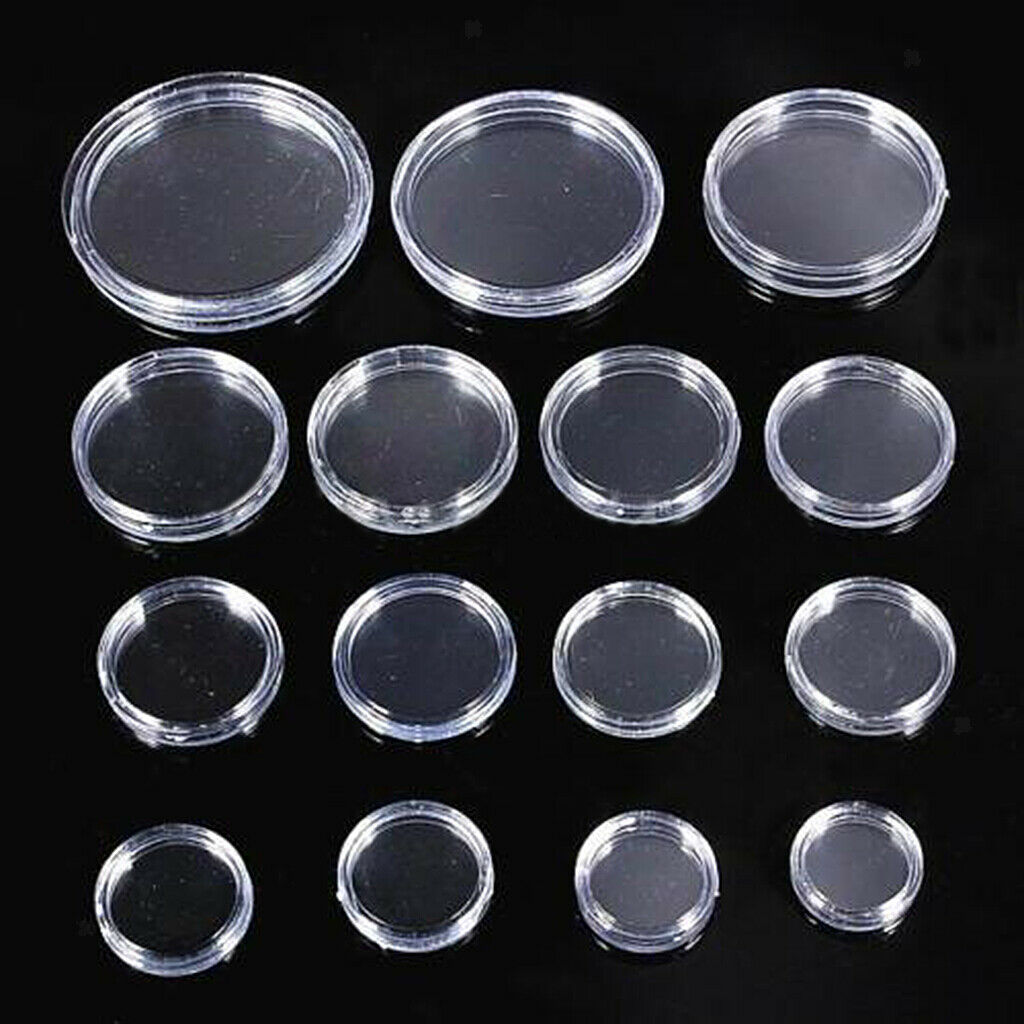 200x Coin Capsules 18mm & 30mm for Coin Protection