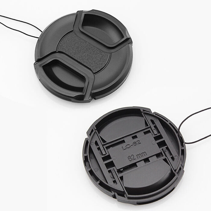 62mm Snap-on Front Lens Cap Hood Cover for Nikon Tamron Sony Canon  FnJ Lt