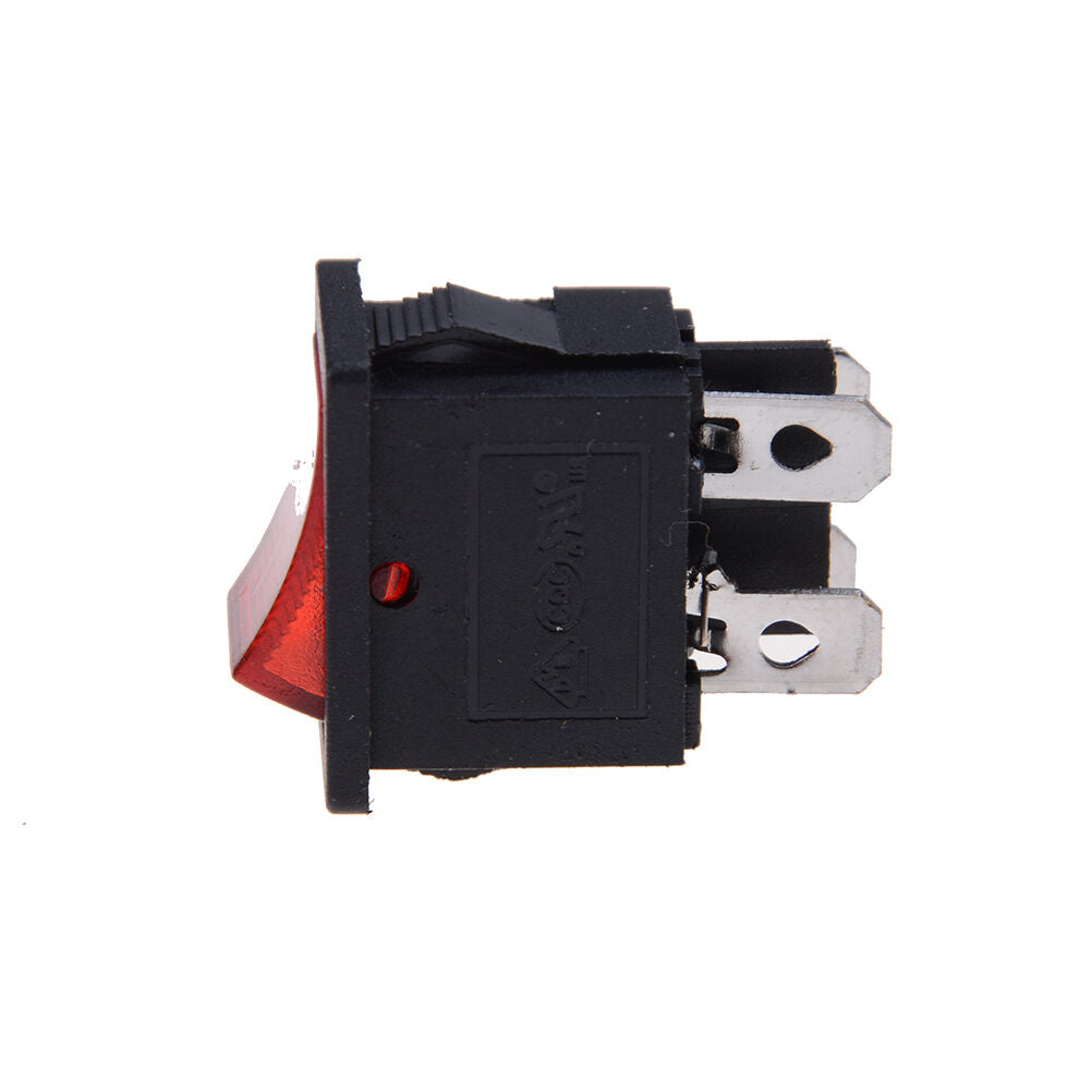 5pcs LED 4PIN ON/OFF Boat Rocker Switch 6A/250V 10A/125V Car Dash Red Y1