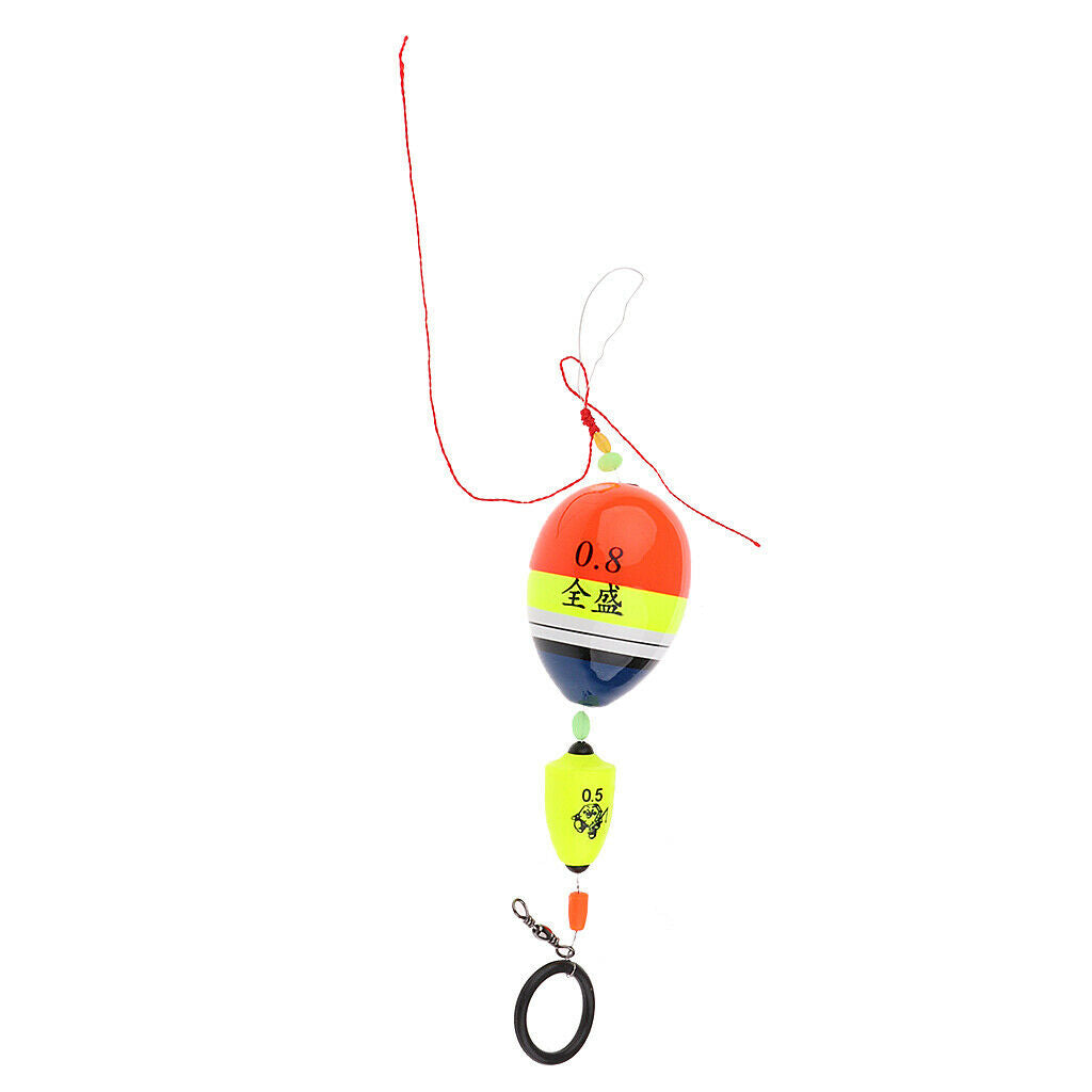 Sea Pole Ocean Rock Fishing Floats Plastic Sliding Floating Buoy Kit 0.8#