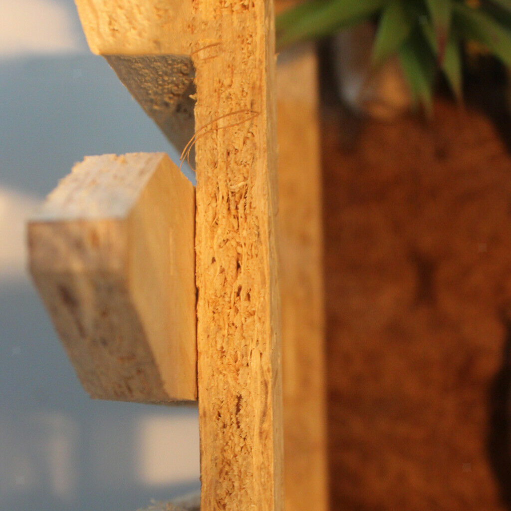Wood Picket Fence for Reptile Tortoise Turtle Amphibious Tank Small Animals