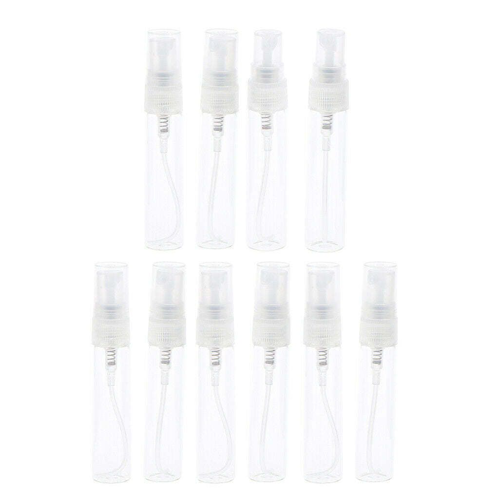 10Pcs Empty Perfume Spray Bottles Refillable Travel Fine Mist Sprayer 5ml