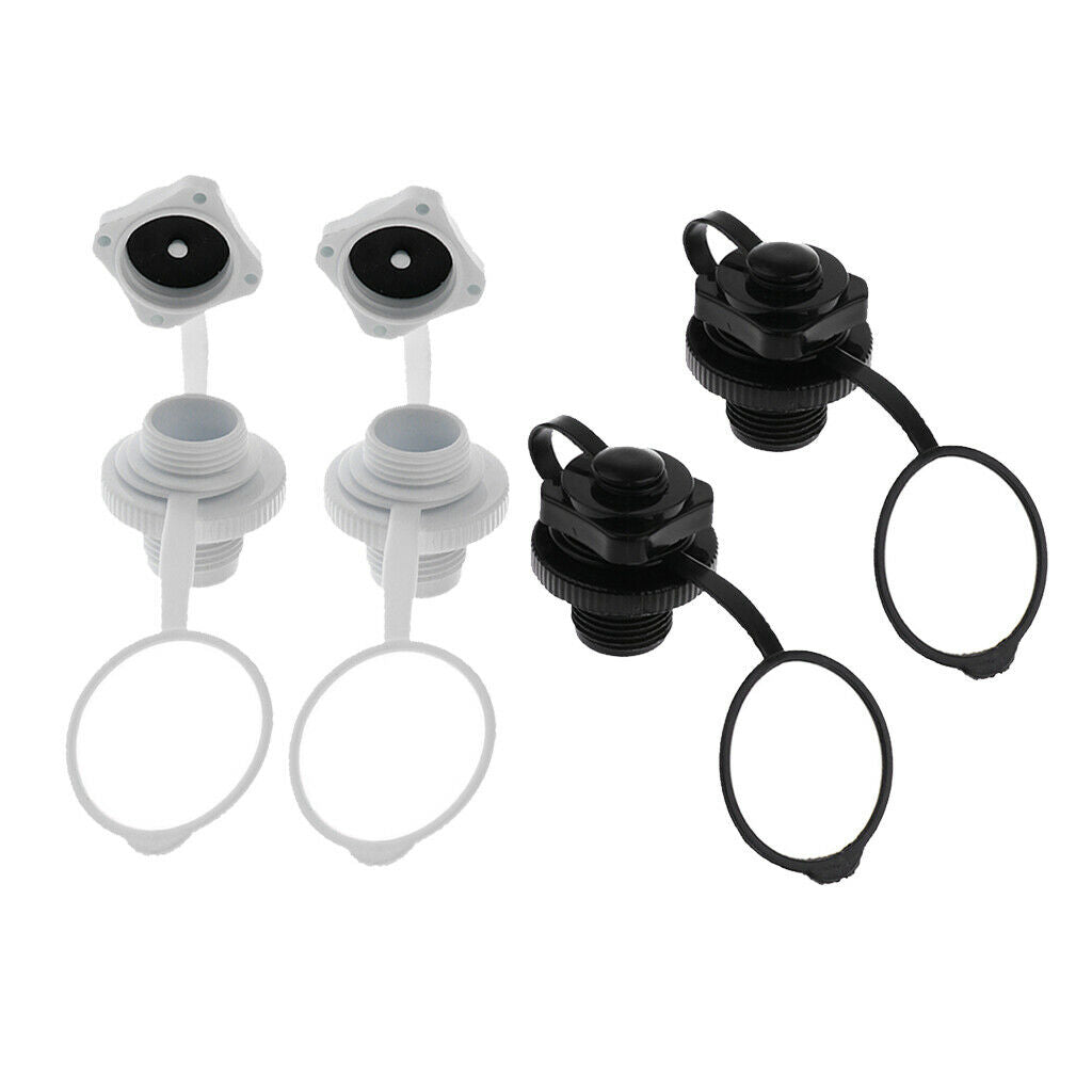 4x Universal Air Valve Caps Screw For Inflatable Boat Raft Airbed Parts