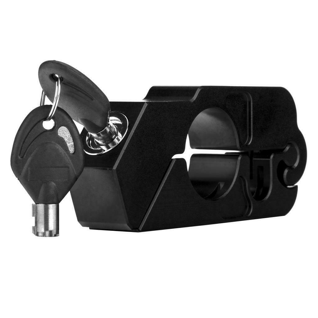 Black Motorcycle Lock Anti Theft  Handlebar Grip Lock For Scooters ATV