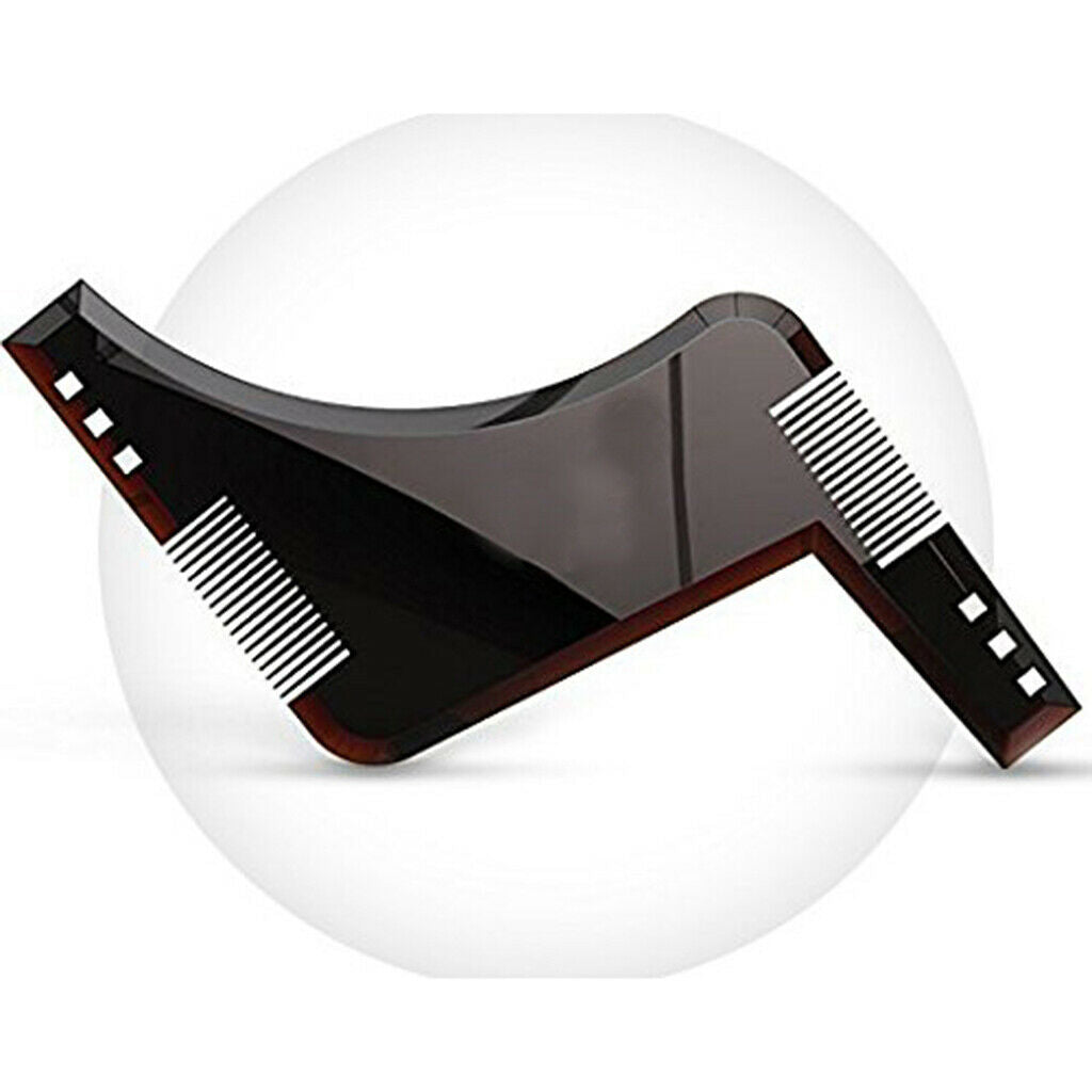 2pcs Beard Shaping Tool Styling Template Symmetry Trimming for Salon Barber