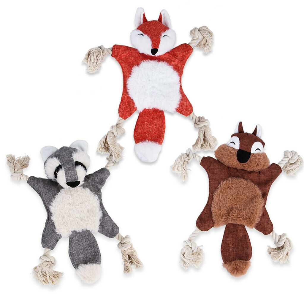 Dog Chew Sound Toys Plush Dog Play Toys For Small Large Dogs Puppy Squirrel