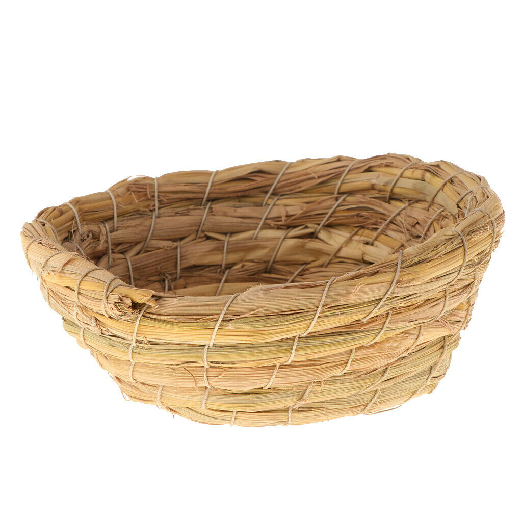 Hand-woven grass bird nest cage aviary / bed house for parrot pigeon