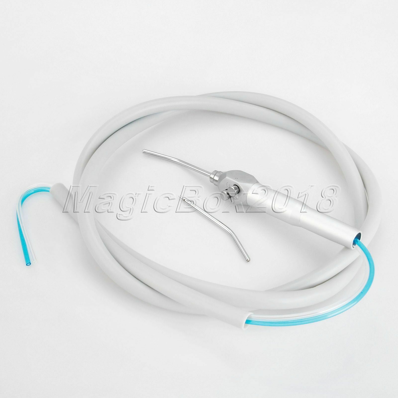 Dental 3 Way Air Water Straight Syringe + 2Pcs Nozzles Tips With Stright Tube