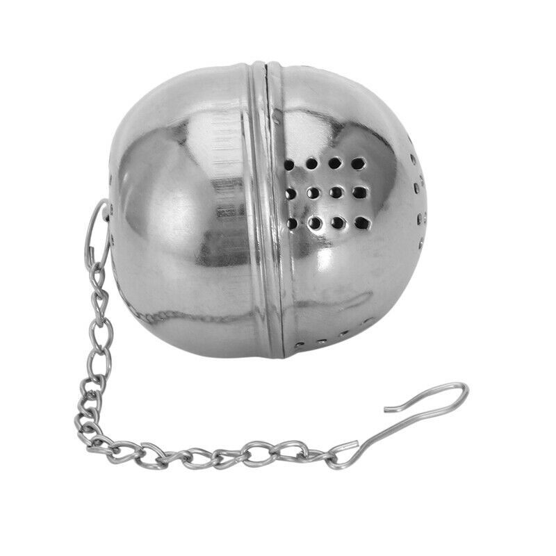 Stainless Steel Egg Shaped Tea Kettles Infuser Strainer Locking Spices Ball P3K2