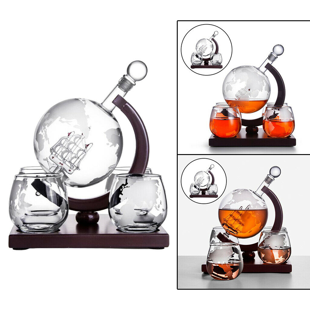 1000ml   Decanter Liquor Bourbon Wine Glasses Bar Home Decoration