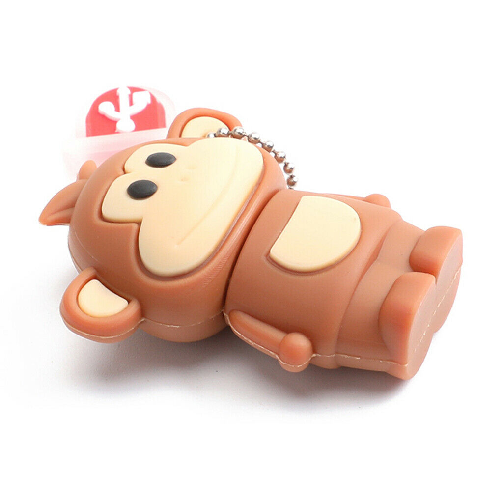 Cute Monkey Style USB Flash Drive Data Storage Thumb Pen Drive 64GB