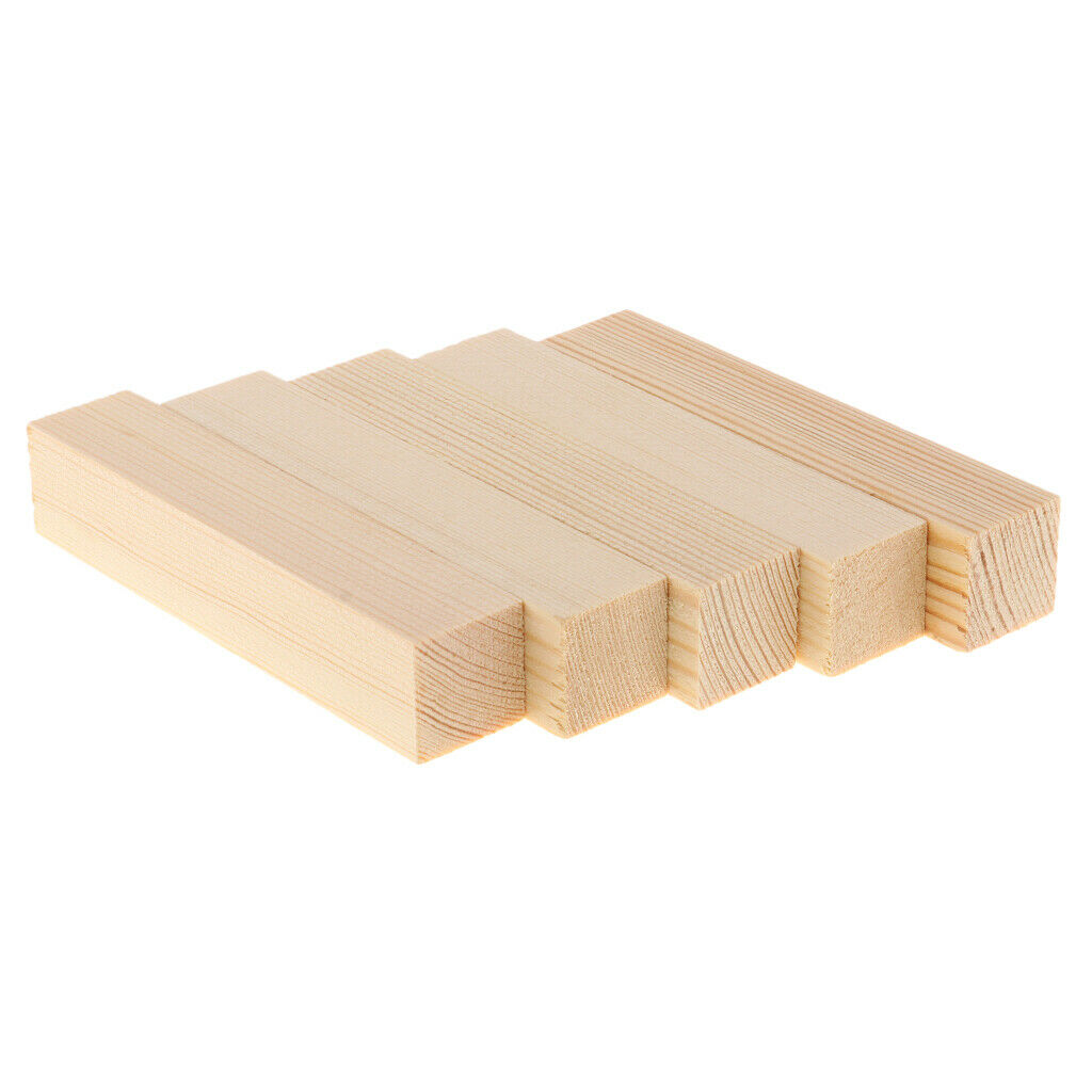 15x Unfinished Mixed Balsa Wood Sticks DIY Woodworking Projects Modelling Crafts