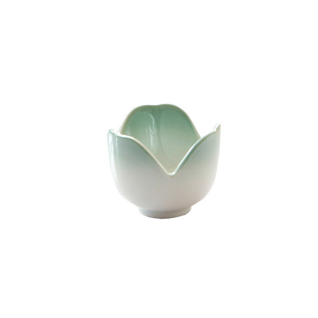 1 Pc Creative Colored Flower Shaped Egg Holder Ceramic Boiled Egg Cup Stands